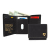 Personalized Trifold Wallets — The Heart azgift.us Inside & Cover Black