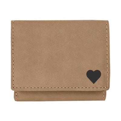 Personalized Trifold Wallets — The Heart azgift.us Cover Only Tan